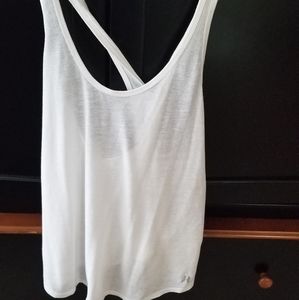 Twist back open back tank